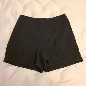 Black High Waisted Shorts
